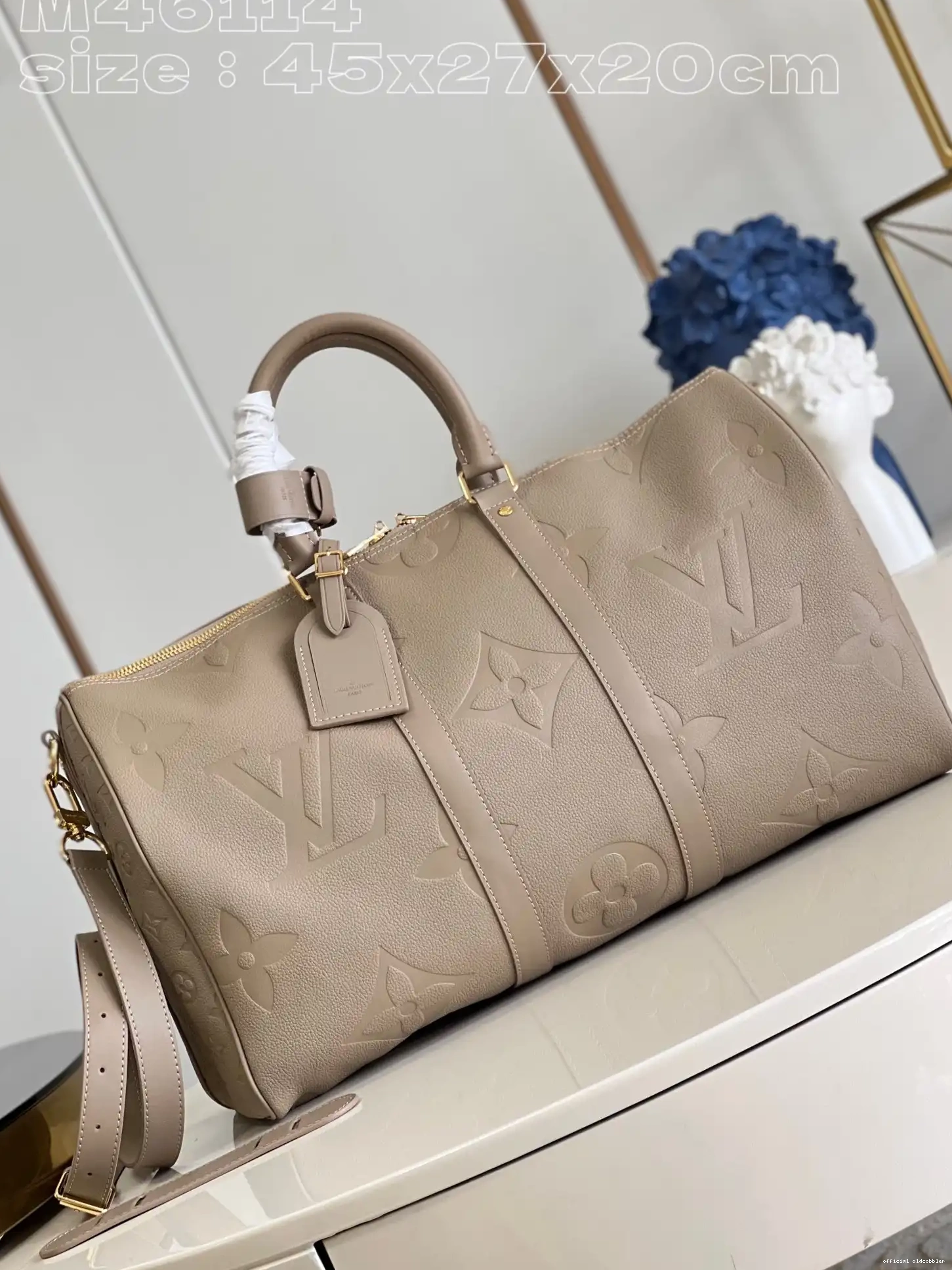 Official oldcobbler LOUIS KEEPALL 45 BANDOULIÈRE VUITTON 0610